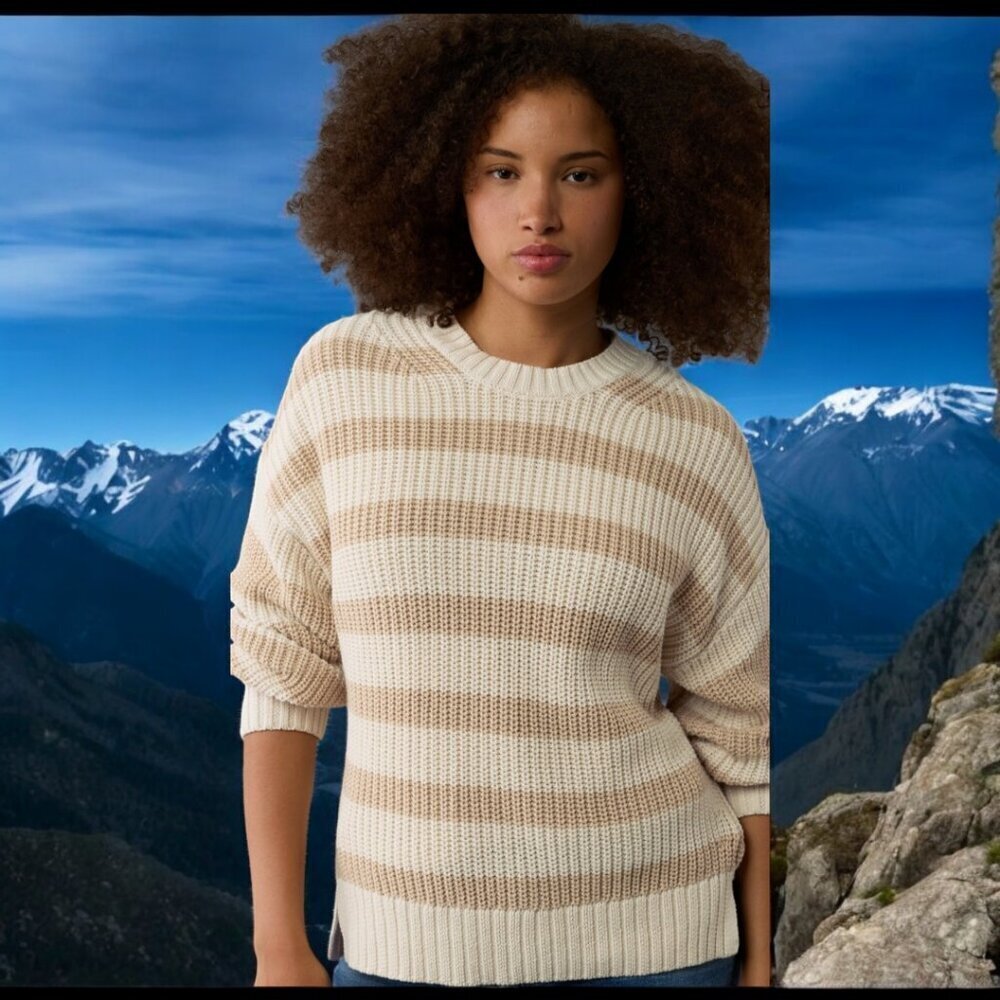 NEW!! AMERICAN EAGLE Striped Long Weekend Sweater - Size XL